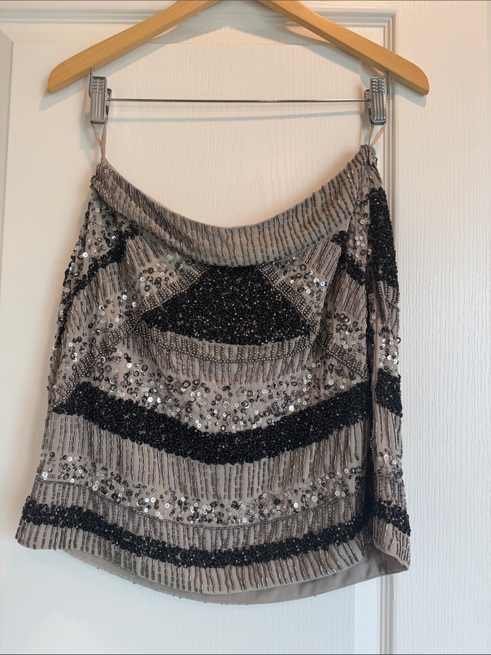 NWT Piperline Collection beaded mini skirt